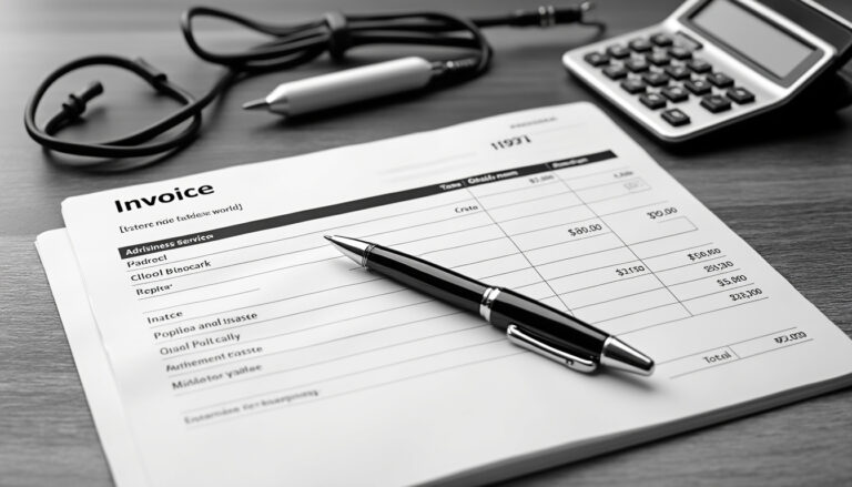 Mention obligatoire sur une facture auto-entrepreneur : les indispensables