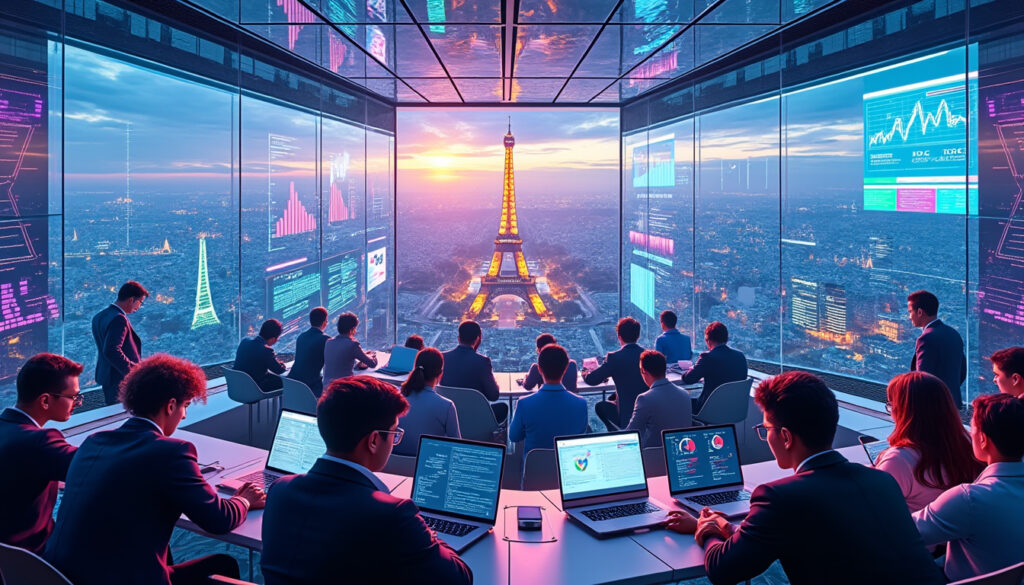 Les aspirants entrepreneurs de France s’affrontent dans un cube géant connecté pour devenir les meilleurs