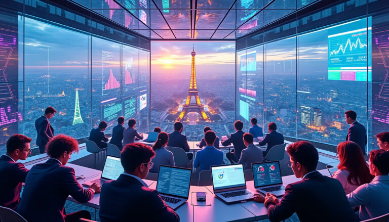 Les aspirants entrepreneurs de France s’affrontent dans un cube géant connecté pour devenir les meilleurs
